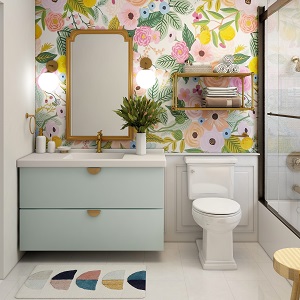 Цветная и яркая ванная комната: как преобразить санузел в Кодинске - kodinsk.mebel54.com | фото