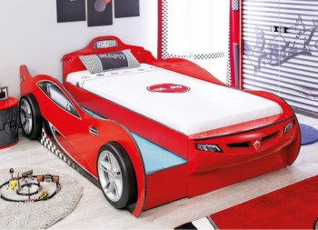 CARBED Кровать-машина Coupe с выдвижной кроватью Red 20.03.1306.00 в Кодинске - kodinsk.mebel54.com | фото