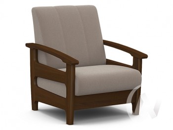 Кресло для отдыха Омега (орех лак/CATANIA COCOA) в Кодинске - kodinsk.mebel54.com | фото