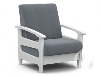 Кресло для отдыха Омега (снег лак/CATANIA SILVER) в Кодинске - kodinsk.mebel54.com | фото