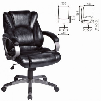 Кресло офисное BRABIX Eldorado EX-504 (черный) в Кодинске - kodinsk.mebel54.com | фото