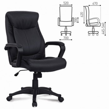 Кресло офисное BRABIX Enter EX-511 (черный) в Кодинске - kodinsk.mebel54.com | фото