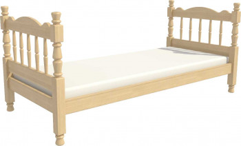 Кровать одинарная Аленка из массива сосны 800*1890 Сосна в Кодинске - kodinsk.mebel54.com | фото