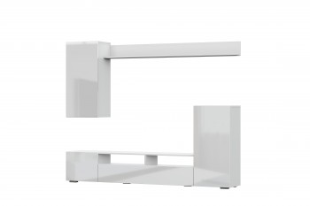 Мебель для гостиной МГС 4 (Белый/Белый глянец) в Кодинске - kodinsk.mebel54.com | фото