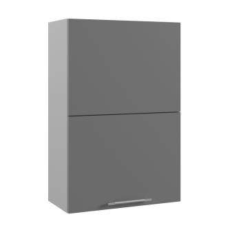 Ройс ПГПМ 600 Шкаф верхний Blum Aventos HF (Графит софт/корпус Серый) в Кодинске - kodinsk.mebel54.com | фото
