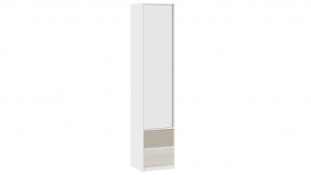 Шкаф для белья комбинированный «Сканди» Дуб Гарден/Белый/Глиняный серый в Кодинске - kodinsk.mebel54.com | фото