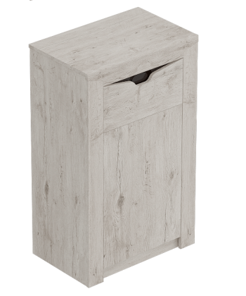 Тумба с дверцей и ящиком Соренто Дуб бонифаций/Кофе структурный матовый в Кодинске - kodinsk.mebel54.com | фото